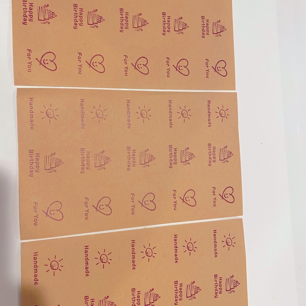 3 set sheets of stickers
